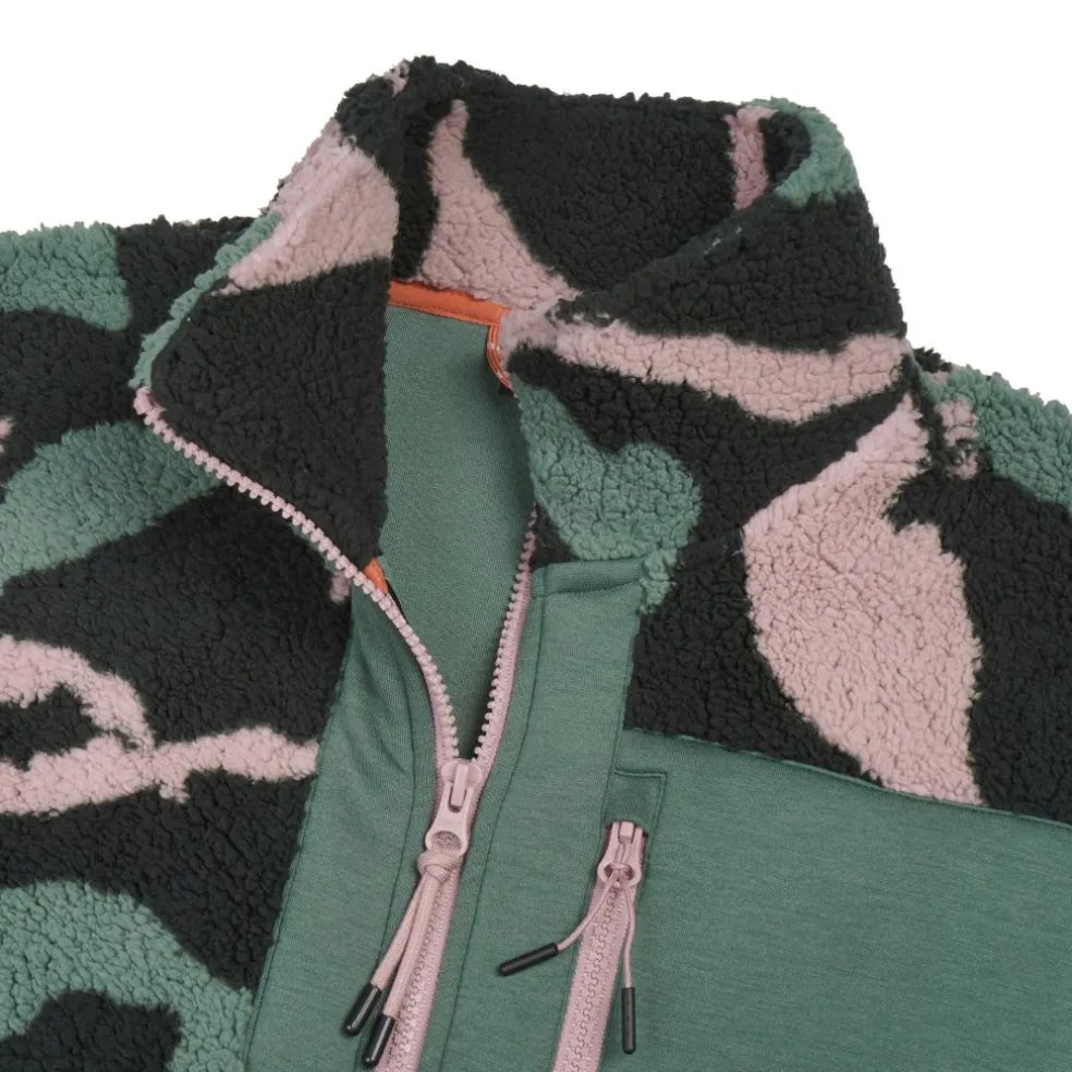 Icepeak Addidas fleece vest dames black green pink