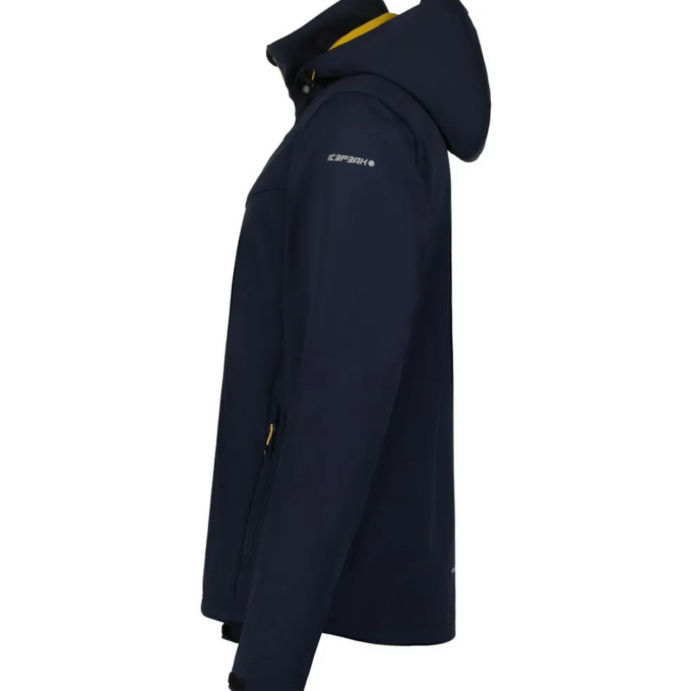 Icepeak Biggs softshell jas heren yellow dark blue