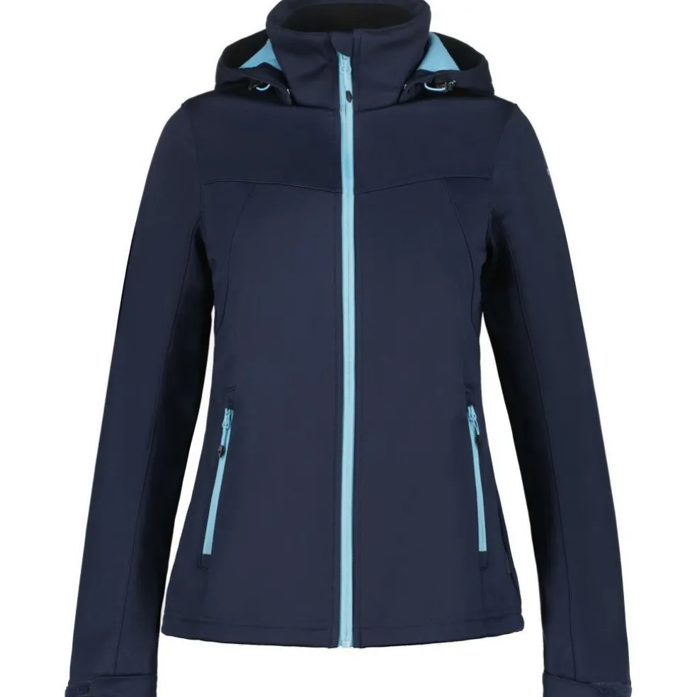 Icepeak Boise softshell jas dames blue