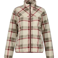 Icepeak Moulins fleece vest dames white grey red
