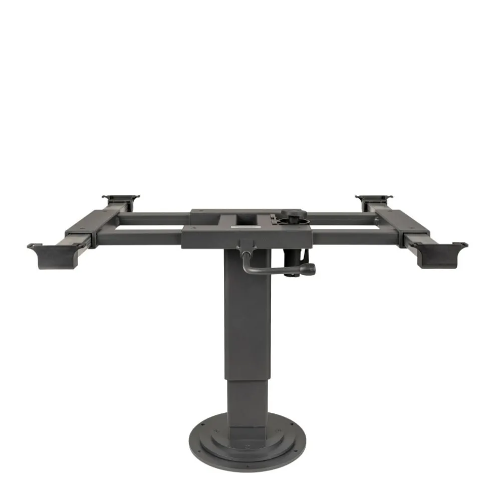 Ilse Lifttafelpoot draaibaar en verschuifbaar antraciet