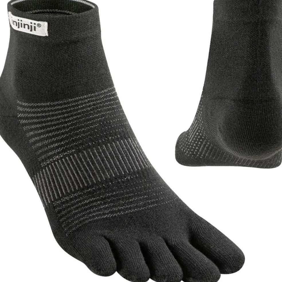 Injinji Run Lightweight Mini-Crew hardloopsokken black