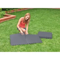 Intex Floor Protector tegels grijs