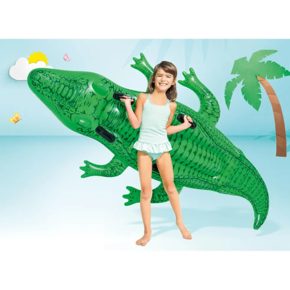 Intex Giant Gator Ride-On opblaasdier
