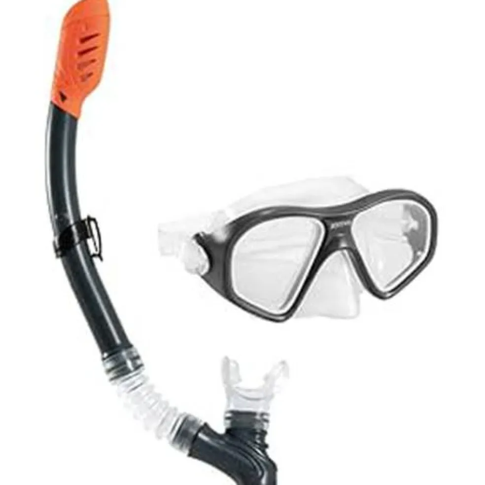 Intex Reef Rider snorkelset black white orange