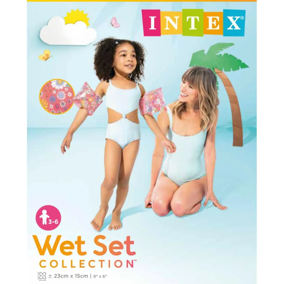 Intex Sweet Blossom zwembandjes 3 - 6 jaar pink