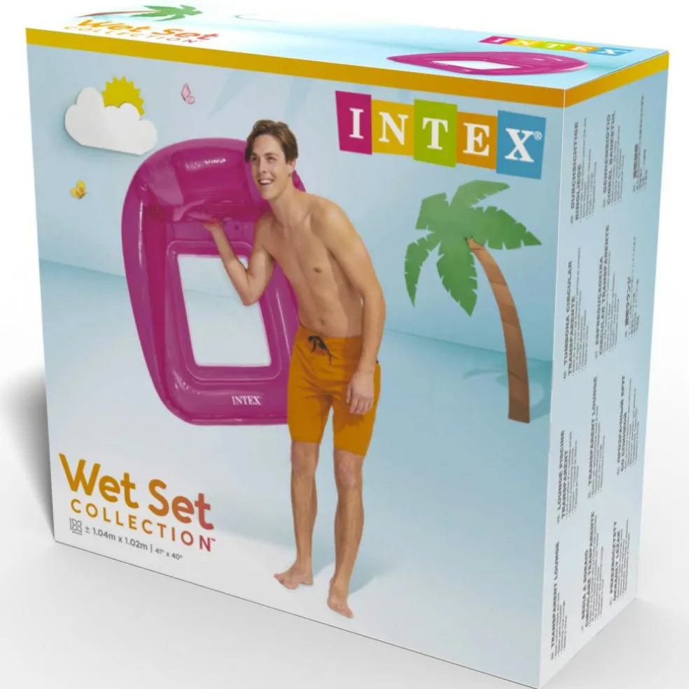 Intex Transparant drijfstoel assorti