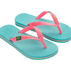 Ipanema Classic Brasil slippers kids blue pink
