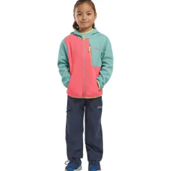 Jack Wolfskin Actamic Grid fleece vest junior sunset coral