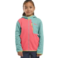 Jack Wolfskin Actamic Grid fleece vest junior sunset coral