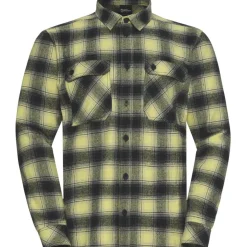 Jack Wolfskin Baja overhemd heren check lemon ice