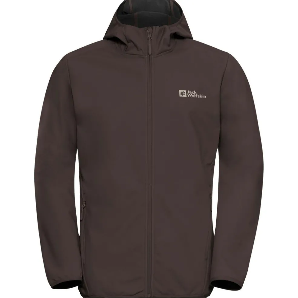 Jack Wolfskin Bornberg Hoody softshell jas heren peat