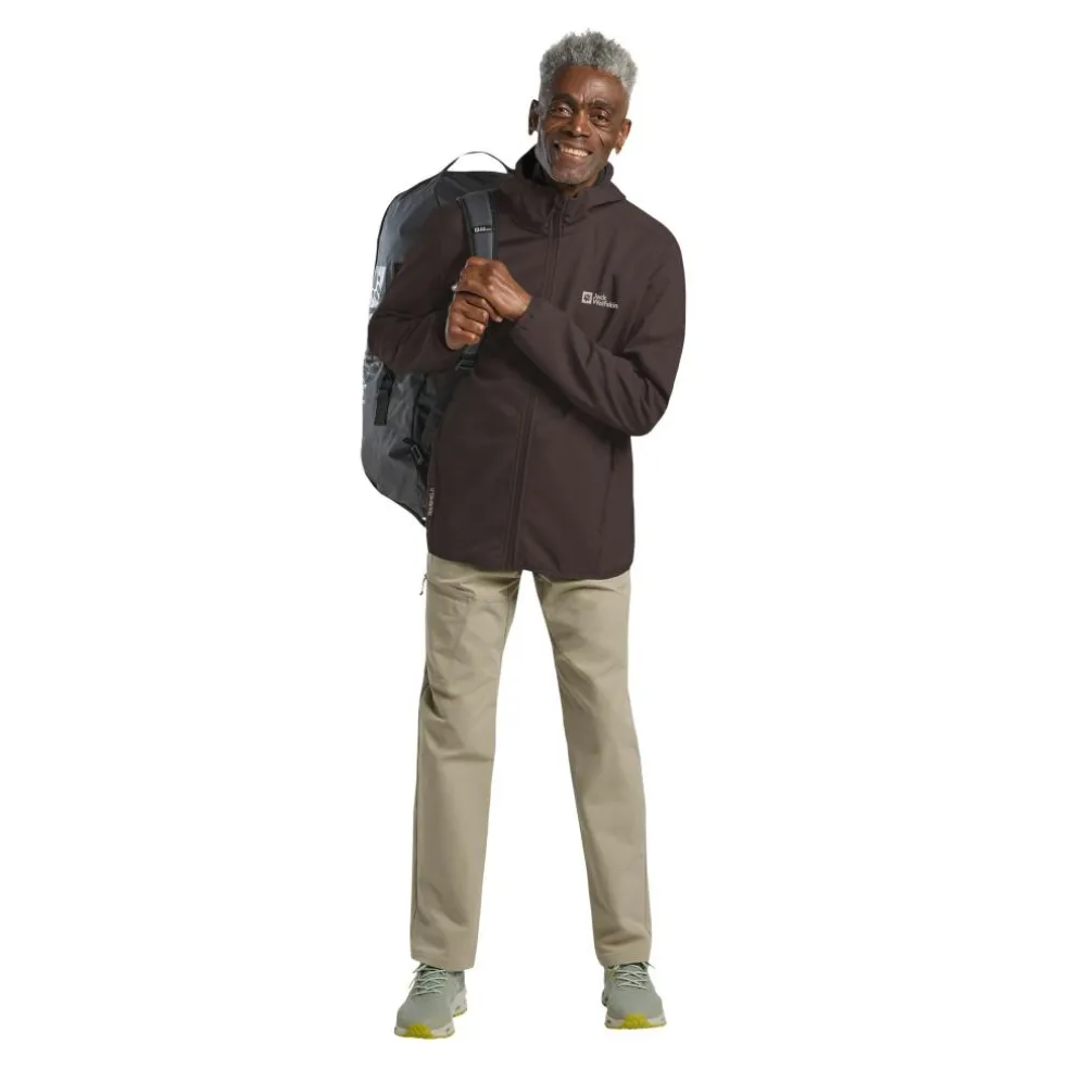 Jack Wolfskin Bornberg Hoody softshell jas heren peat