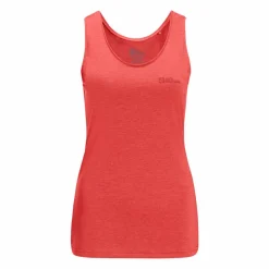 Jack Wolfskin Crosstrail tanktop dames vibrant red