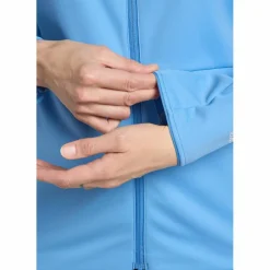 Jack Wolfskin Feldberg softshell jas dames mid blue