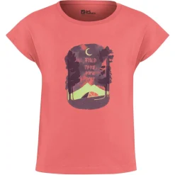 Jack Wolfskin Graphic shirt junior sunset coral