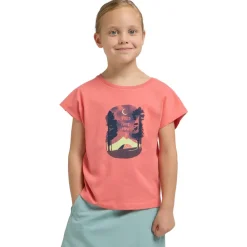 Jack Wolfskin  Graphic shirt junior sunset coral