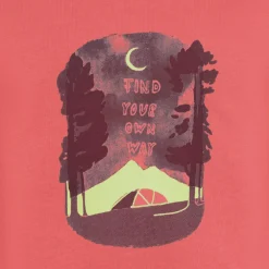 Jack Wolfskin  Graphic shirt junior sunset coral