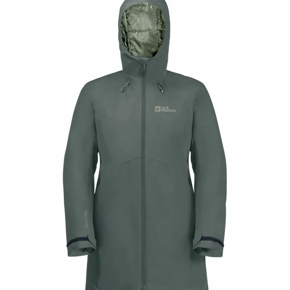 Jack Wolfskin Heidelstein Insulated parka outdoor jack dames slate green