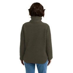 Jack Wolfskin High Curl fleece vest dames obsidian moss