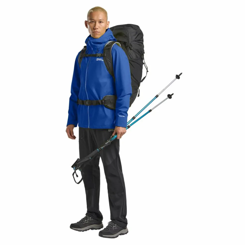 Jack Wolfskin Highest Peak 3L outdoor jack heren vibrant blue