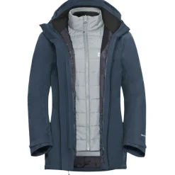 Jack Wolfskin  Hunberg 3-in-1 outdoor jack dames midnight sky