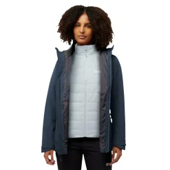 Jack Wolfskin  Hunberg 3-in-1 outdoor jack dames midnight sky