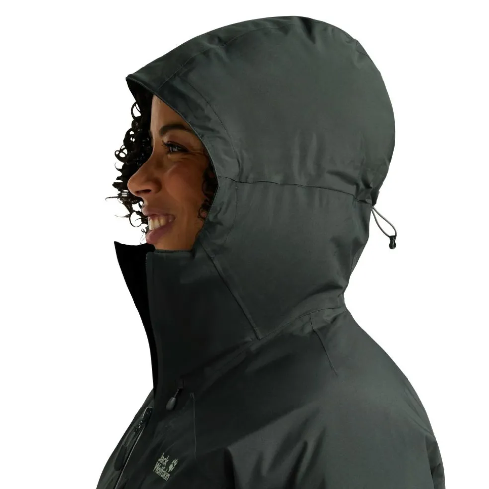 Jack Wolfskin Icecape 2L parka outdoor jack dames slate green