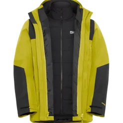 Jack Wolfskin  Jasper 3-in-1 outdoor jack heren chartreuse