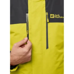 Jack Wolfskin  Jasper 3-in-1 outdoor jack heren chartreuse