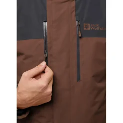 Jack Wolfskin  Jasper 3-in-1 outdoor jack heren hot choc