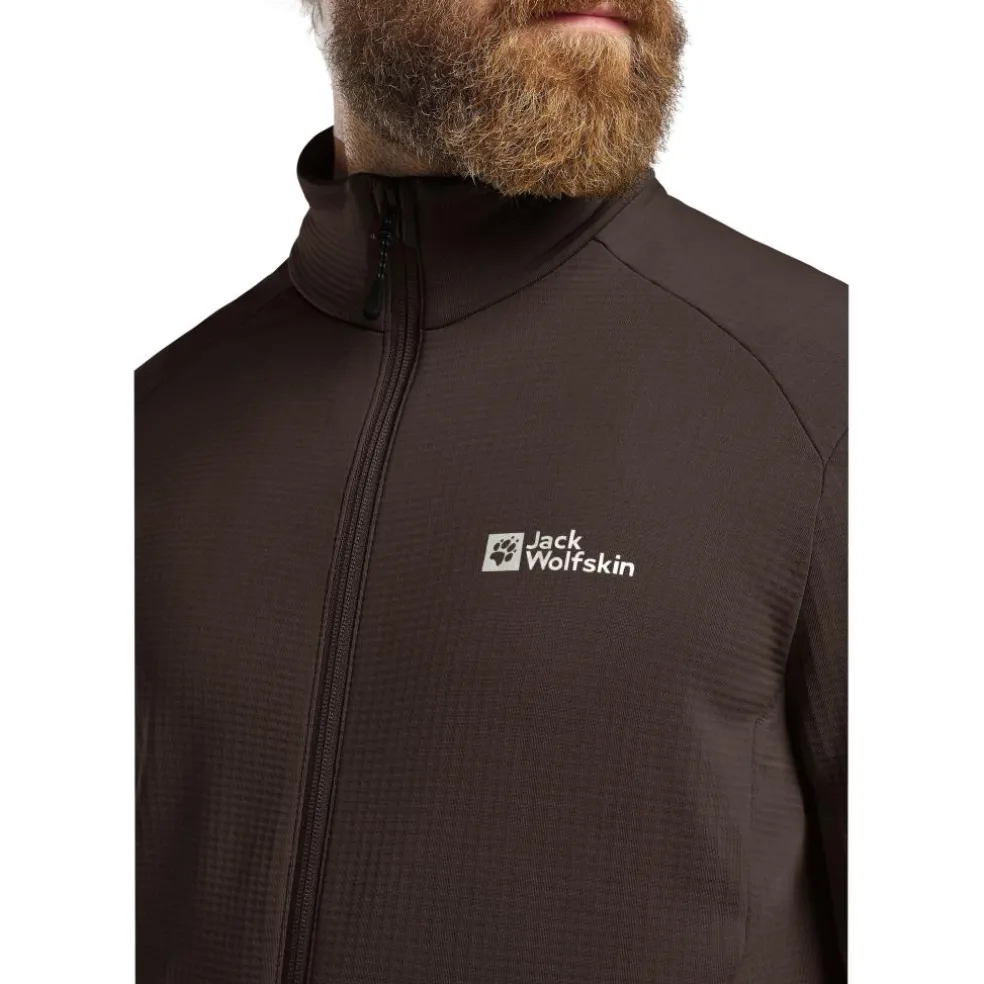 Jack Wolfskin Kolbenberg fleece vest heren peat