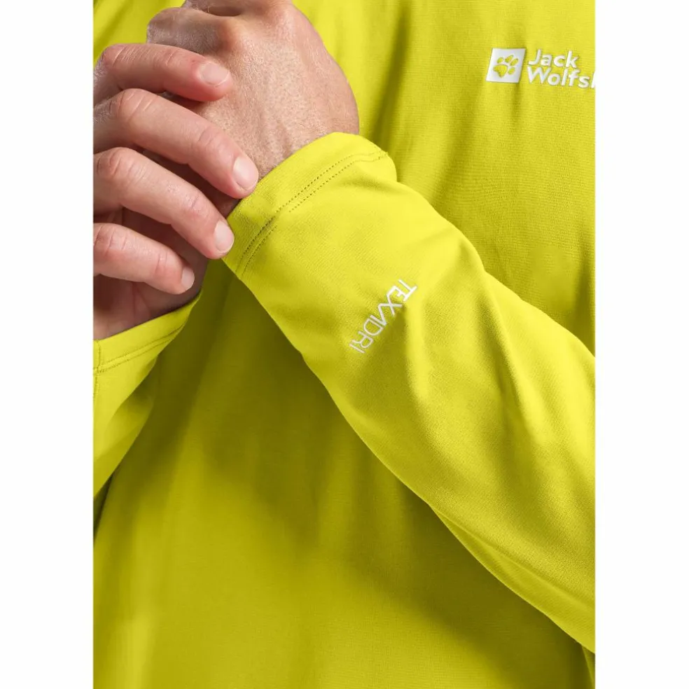 Jack Wolfskin Prelight swift shirt heren chartreuse