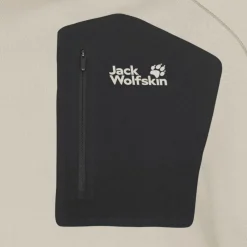 Jack Wolfskin Prelight Trail Crew shirt heren pale sand