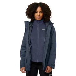 Jack Wolfskin  Rotwand 3-in-1 outdoor jack dames midnight sky