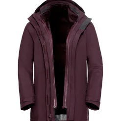 Jack Wolfskin  Rotwand 3-in-1 outdoor jack dames amaranth