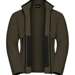 Jack Wolfskin  Stone Lite fleece vest heren obsidian moss