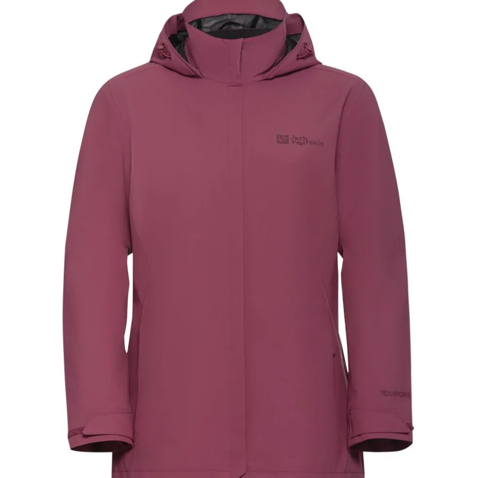 Jack Wolfskin Trailtime 2L outdoor jack dames raisin