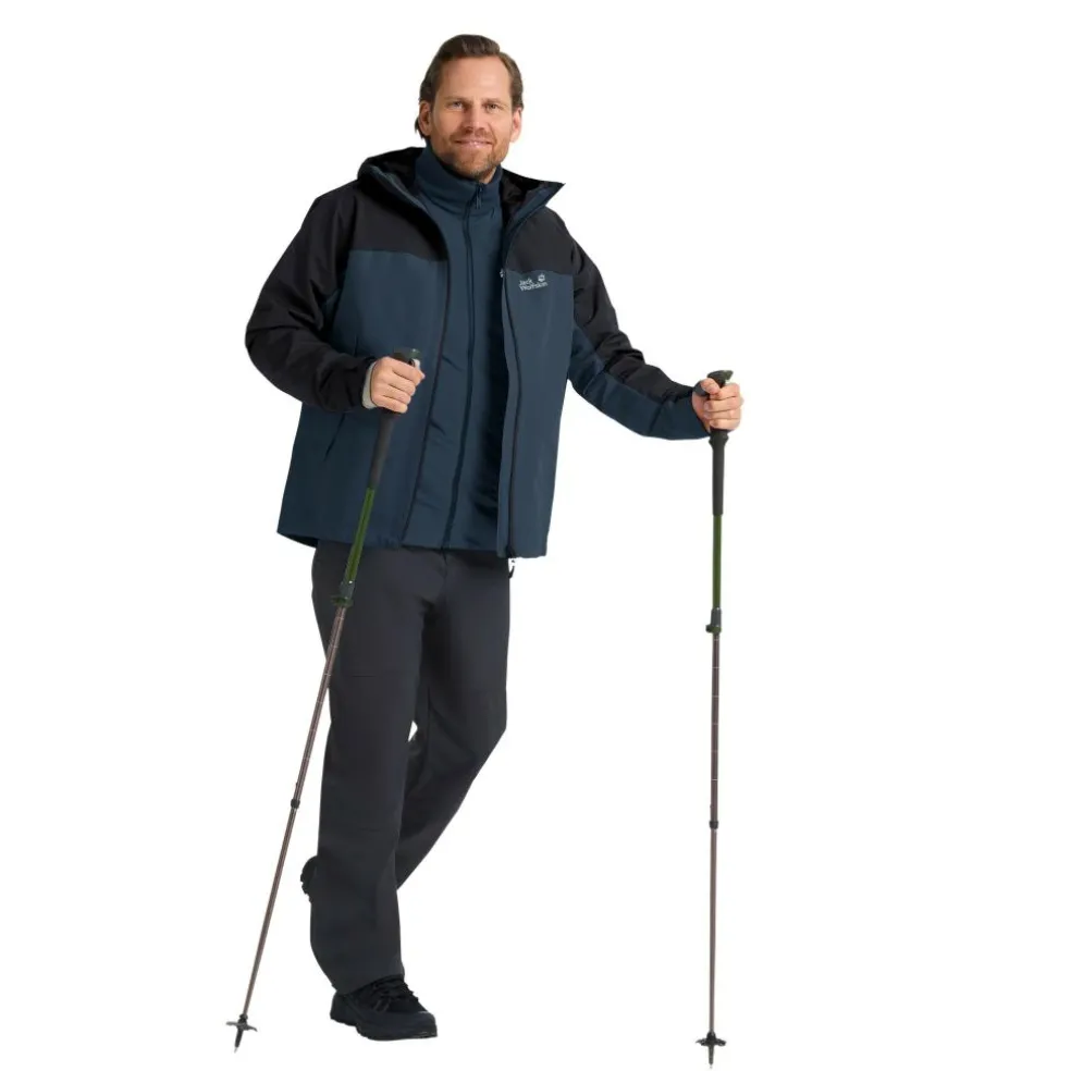 Jack Wolfskin Wild Places 3-in-1 outdoor jack heren midnight sky
