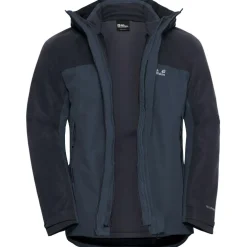 Jack Wolfskin Wild Places 3-in-1 outdoor jack heren midnight sky