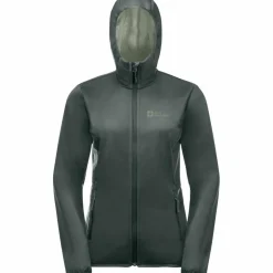 Jack Wolfskin  Windhain softshell jas dames slate green