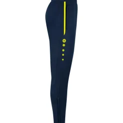 JAKO Allround trainingsbroek marine fluogeel