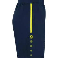 Jako Allround voetbalbroekje marine fluogeel