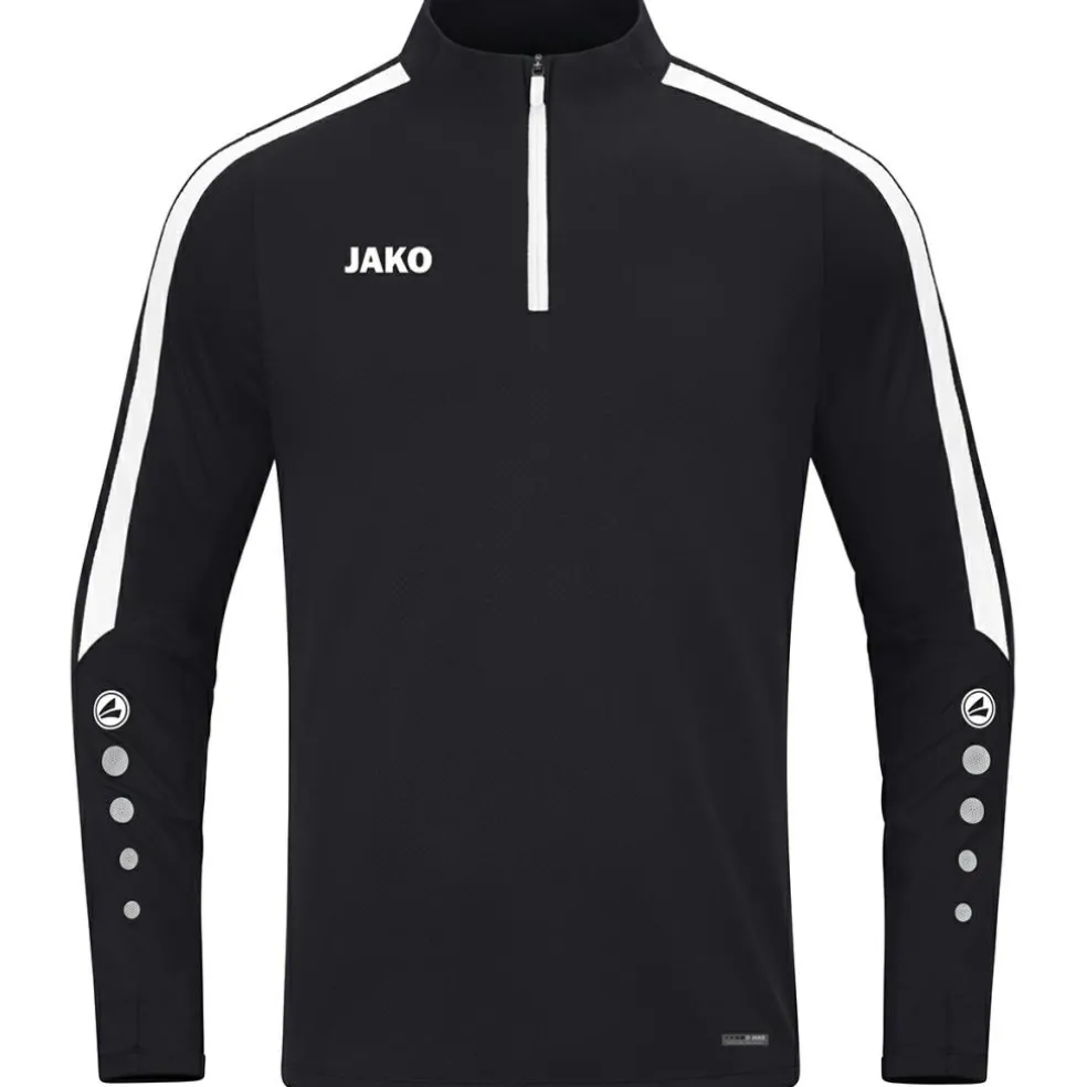 JAKO Ziptop Power trainingsshirt zwart
