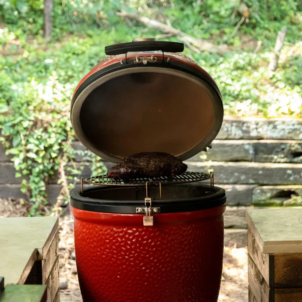 Kamado Joe Classic III stand alone houtskoolbarbecue red