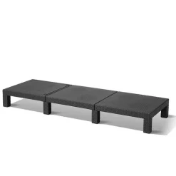 Keter Daytona Sunlounger ligbed graphite inclusief  kussen