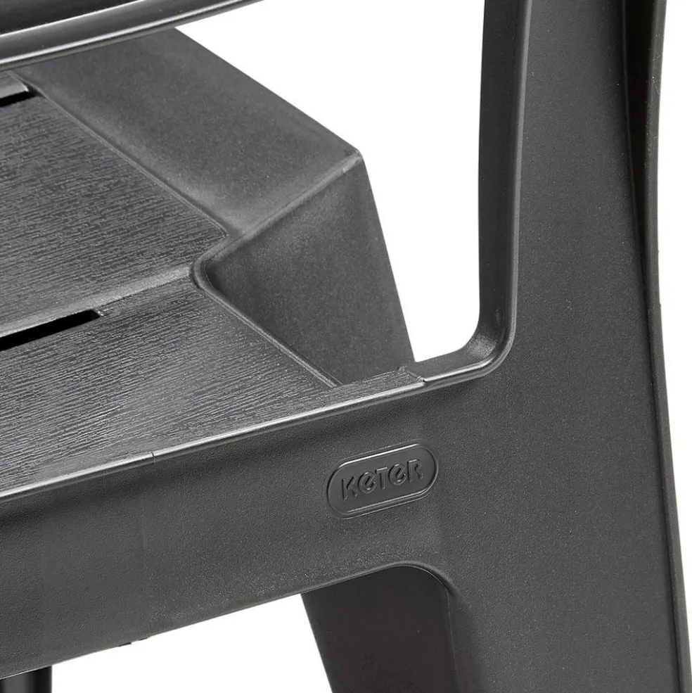 Keter Julie stapelbare tuinstoel graphite