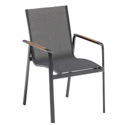 Kettler Diamond stapelbare tuinstoel antraciet