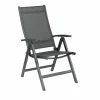 Kettler Easy verstelbare tuinstoel antraciet
