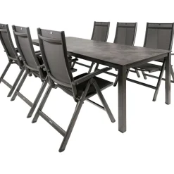 Kettler HPL 220 Easy 6 verstelbaar tuinset antraciet